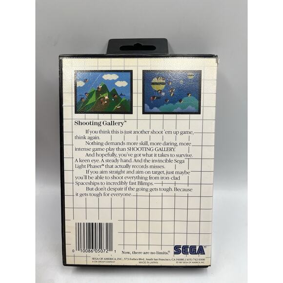 Shooting Gallery (1987) Sega Master System CIB Complete - Picture 2 of 6